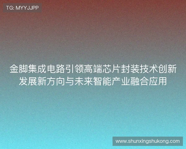 金脚集成电路引领高端芯片封装技术创新发展新方向与未来智能产业融合应用